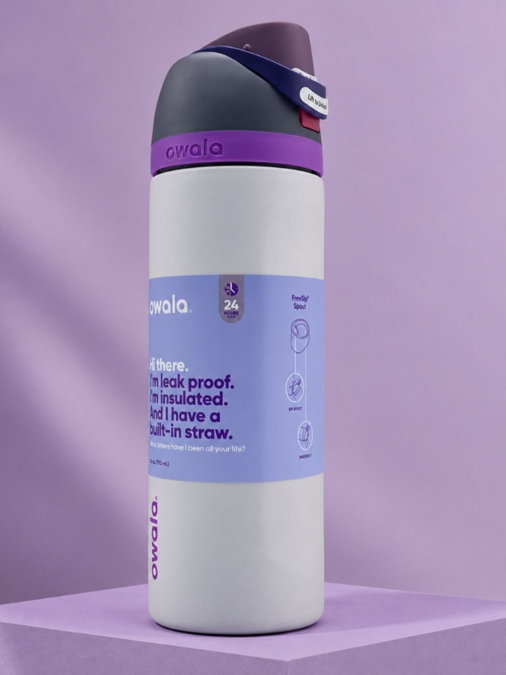 Owala 32oz Water Bottle Leakproof Insulated Straw Bottle